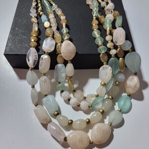 Elegant 4-Strand Beaded Necklace